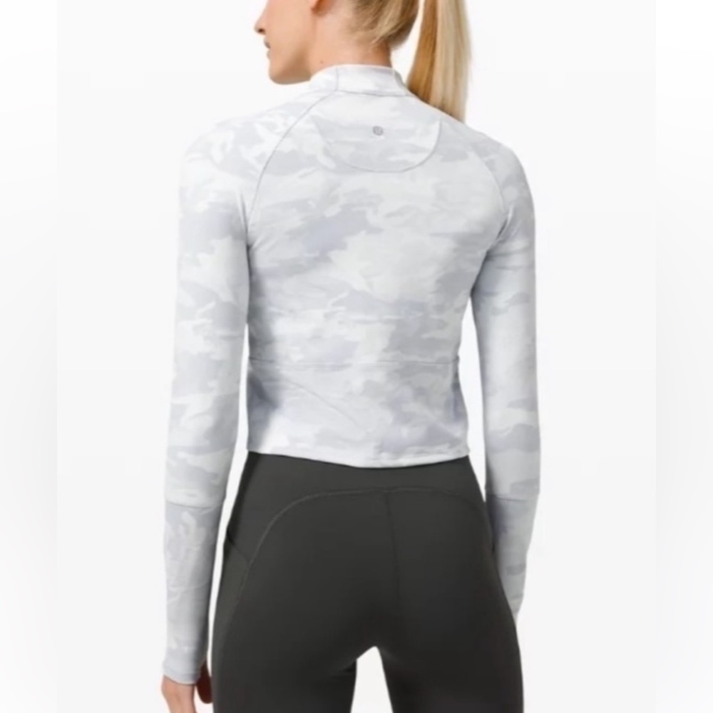Lululemon white camo quarter zip - Picture 2 of 5